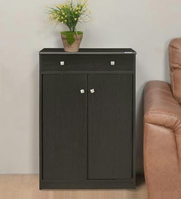 Picture of Melamine Laminated Board 3 feet by 2.5 feet Shoes Rack (Black)