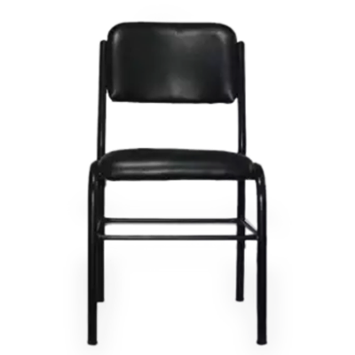 Picture of MS Visitor Chair Foam and Leather - BLACK (Black)