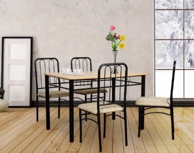 Picture of 4 Seater Dining Tables Sets (Black)
