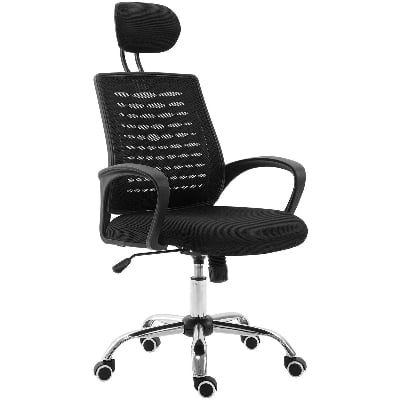 Picture of HeadRest Executive Mash Black Chair ()