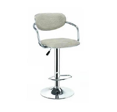 Picture of White SS Steel Bar Brown Stool (Not Specified)