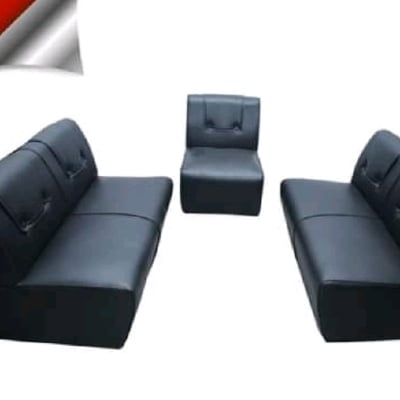 Picture of আর্ম লেস সোফার পাঁচ সিট-কালো - sofa set (Black)