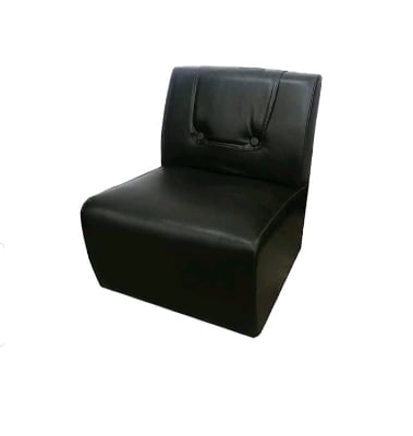 Picture of Arm Less Single Seater Sofa - Black (Black)