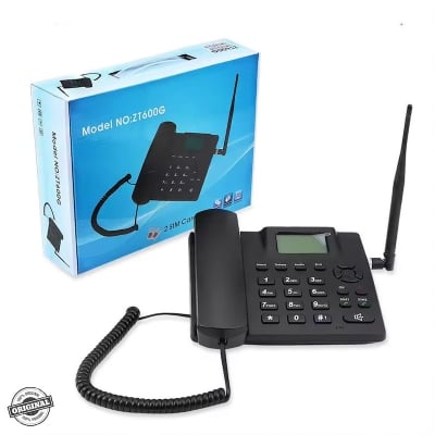 Picture of Panasonic ZT600G Dual SIM Land Line Home Telephone Black 