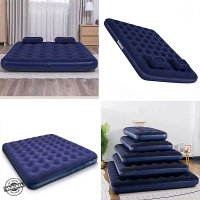Picture of Factory Price Portable Inflatable Mattress Air Cushion Bed Inflatable Bed Blue 