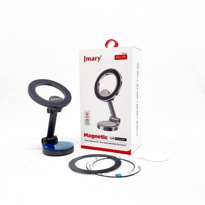 Picture of Jmary MH-79 Magnetic Car Holder – Secure, Adjustable, and Stylish Phone Mount Silver 