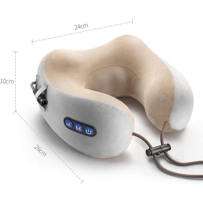 Picture of Electric U-shaped massage pillow multi-function shoulder cervical neck neck shoulder neck electric massager car neck instrument Multicolor 