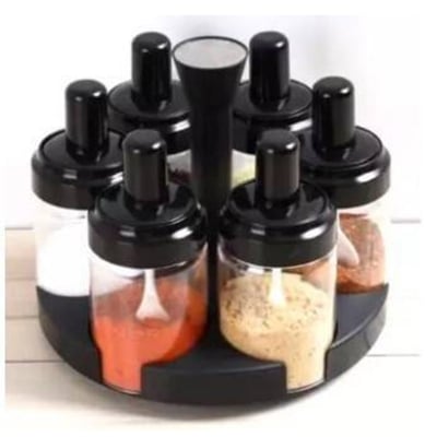 Picture of Spice Rotating Bottles Jm-620 6 Pices 360 degree rotation spice bottles rack Multicolor 