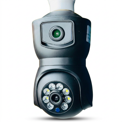 Picture of Q26 Dual lens ( Black ) Outdoor Bulb Ip Camera Black 