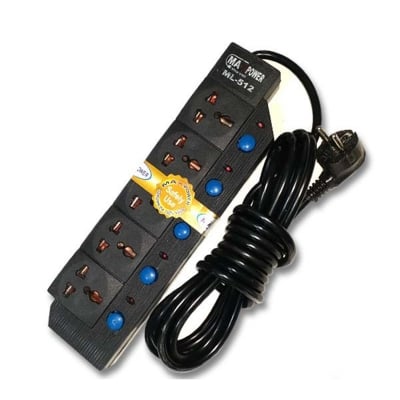 Picture of Safe Touch Multi Flag 2Y St -814 - Multi Plug Black 