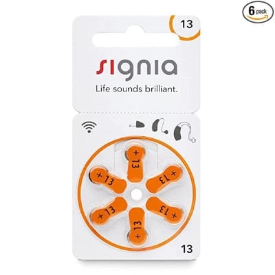 Picture of Signia Hearing Aid Batteries- Size 13 Multicolor 