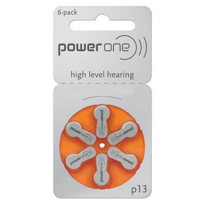 Picture of Power One Size 13 Hearing Aid Batteries Multicolor 