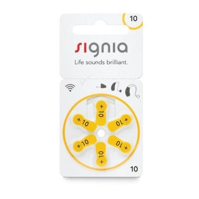 Picture of Signia 10 no Mercury Free Zinc Air Hearing Aid Battery Multicolor 