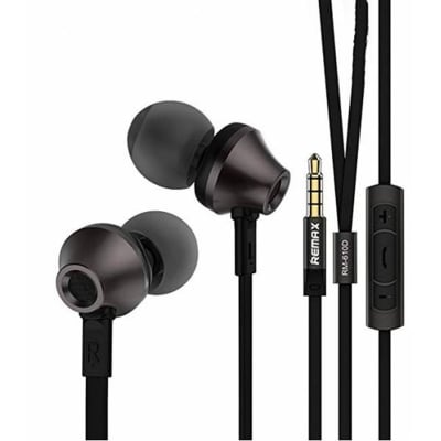 Picture of Remax RM 610D Super Bass Quality In-Ear Headphone Black 