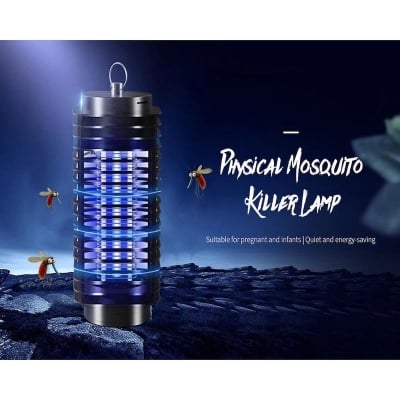 Picture of Electronic Mosquito Killer LED Electric Bug Zapper Lamp HK-1107 Black 