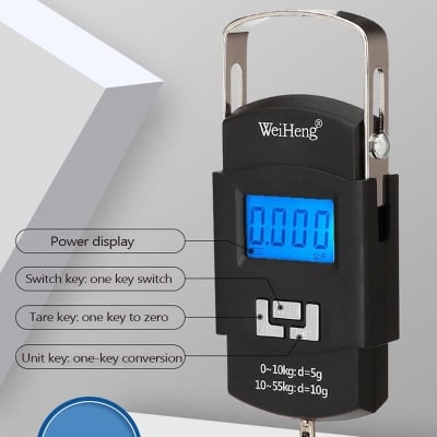 Picture of Portable Electronic Scale 50kg Model WH-A08 Black 