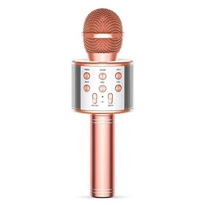 Picture of WS-858 Wireless Bluetooth HIFI Karaoke Microphone Multicolor 