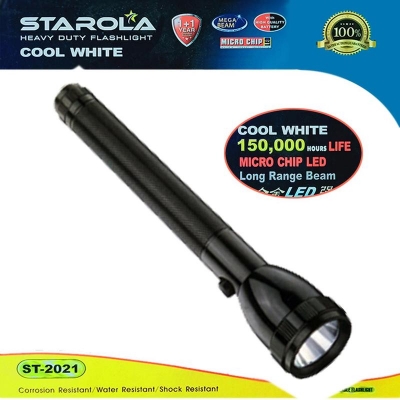 Picture of Torch Light STAROLA ST-2011, Heavy Duty Flashlight, And Best Rechargeable LED Flashlight. Black 