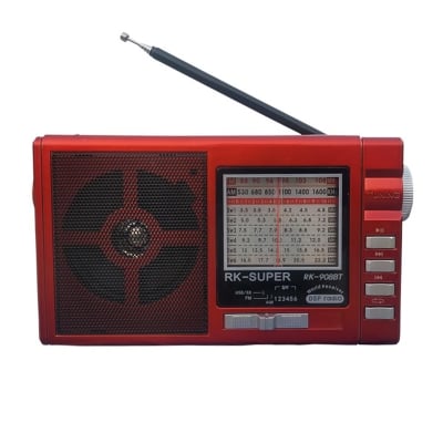 Picture of RK Super RK-908 High Quality AC/DC 8 Band (FM/AM/SW1-6) Radio with USB/SD Player Multicolor 