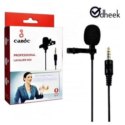 Picture of Candc U1 Microphone Mobile Proffessional Lavalier MIC Black 