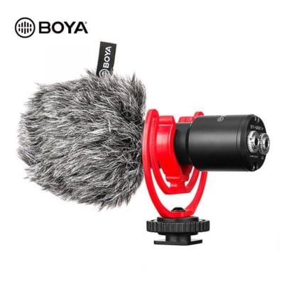 Picture of BOYA BY-MM1 Cardioid Microphone Compact On-Camera Video Microphone Black 