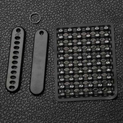 Picture of Key Chain with Anti-Lost Black Plate Black