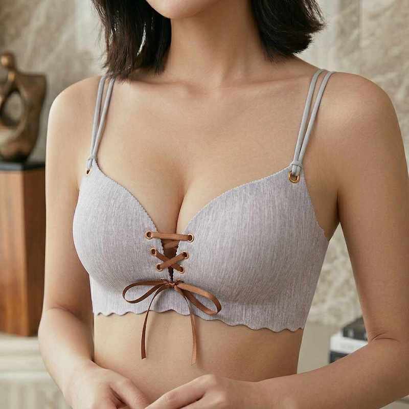 Picture of Wireless Small Chest Push Up Sexy Bra