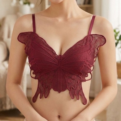 Picture of Crochet butterfly Lace Suspender Vest-Free Size