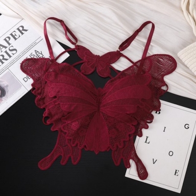 Picture of Crochet butterfly Lace Suspender Vest-Free Size