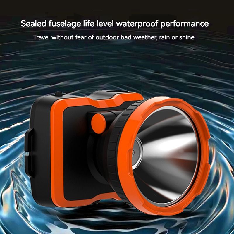 Picture of Ultra Slim LED Rechargeable Headlamp Waterproof Design Gold