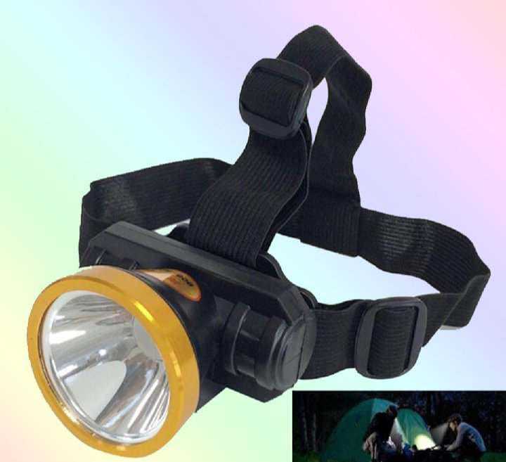 Picture of Hands-Free LED Rechargeable Headlamp with Elastic Band Black