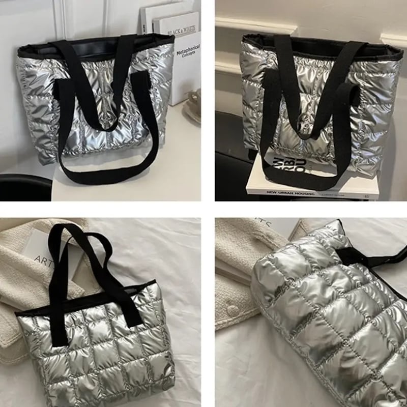 Picture of Large Capacity Cotton Tote Bag for Women Winter Shoulder Bag