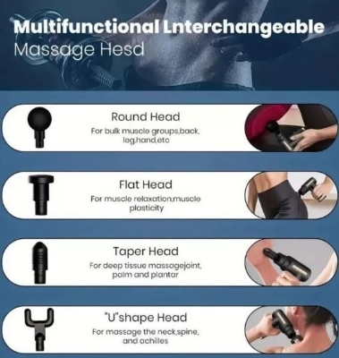 Picture of Compact Portable Massage Gun - Lightweight & Elegant Design Black