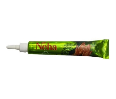 Picture of 12 Piece Neha Mehedi Natural Henna Cone Premium Quality Pack Green