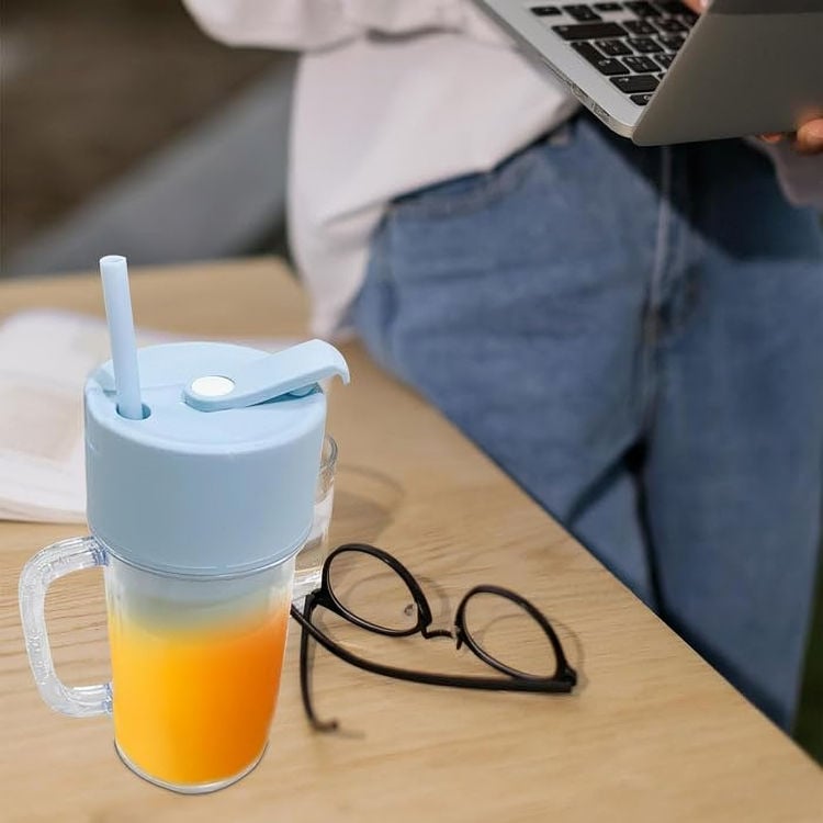 Picture of 2 in 1 Portable Juicer, Rechargeable USB Smoothie Maker Multicolor