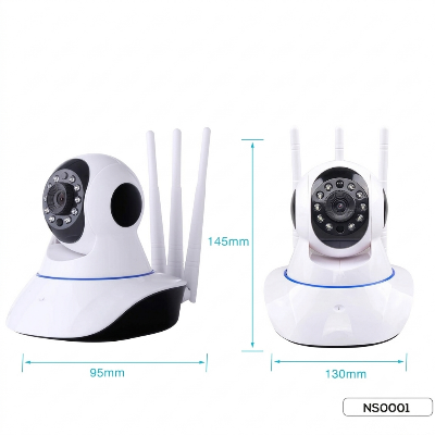 Picture of Q5 3 Antennar Ip Camera V380 app White 