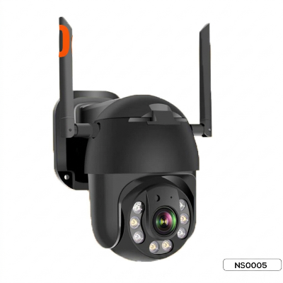 Picture of Mini Black PTZ 3MP Outdoor WiFi IP Camera Wireless IP Camera CCTV Wi-Fi Smart Camera PTZ Camera Home Security Wi-Fi Camera Wireless IR Night Vision Wifi Camera 360 Surveillance IP CCTV Cameras - NS005 Black 128GB