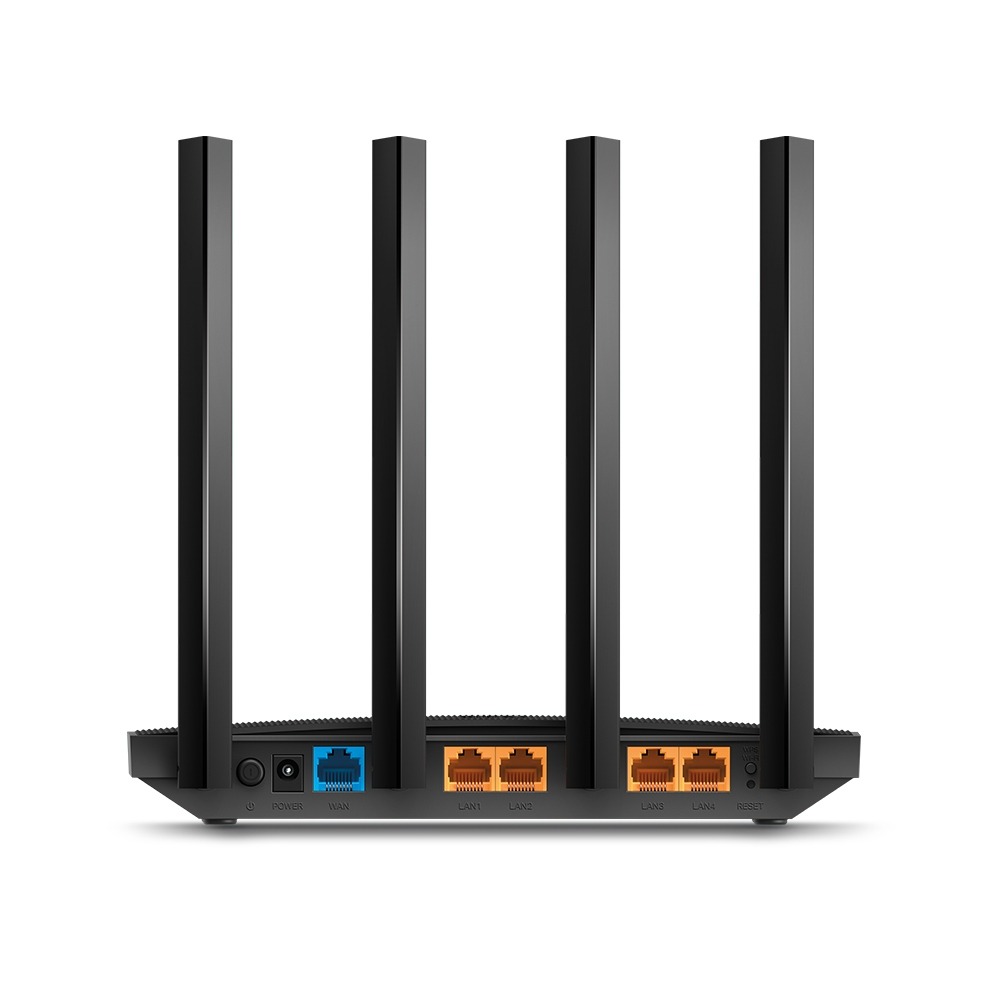 Picture of TP-Link Archer AC1200 Archer C6 Wi-Fi Speed Up to 867 Mbps/5 GHz + 400Mbps/2.4 GHz, 5 Gigabit Ports, 4 External Antennas, MU-MIMO, Dual Band, WiFi Coverage with Access Point Mode, - Black