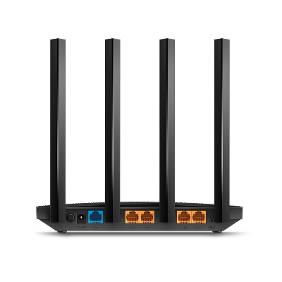 Picture of TP-Link Archer AC1200 Archer C6 Wi-Fi Speed Up to 867 Mbps/5 GHz + 400Mbps/2.4 GHz, 5 Gigabit Ports, 4 External Antennas, MU-MIMO, Dual Band, WiFi Coverage with Access Point Mode, - Black