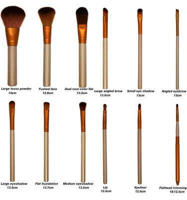 Picture of N3 China Makeup Brushes -12 Pcs