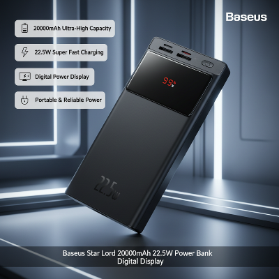 Picture of Baseus Star Lord 20000mAh 22.5W Power Bank Digital Display