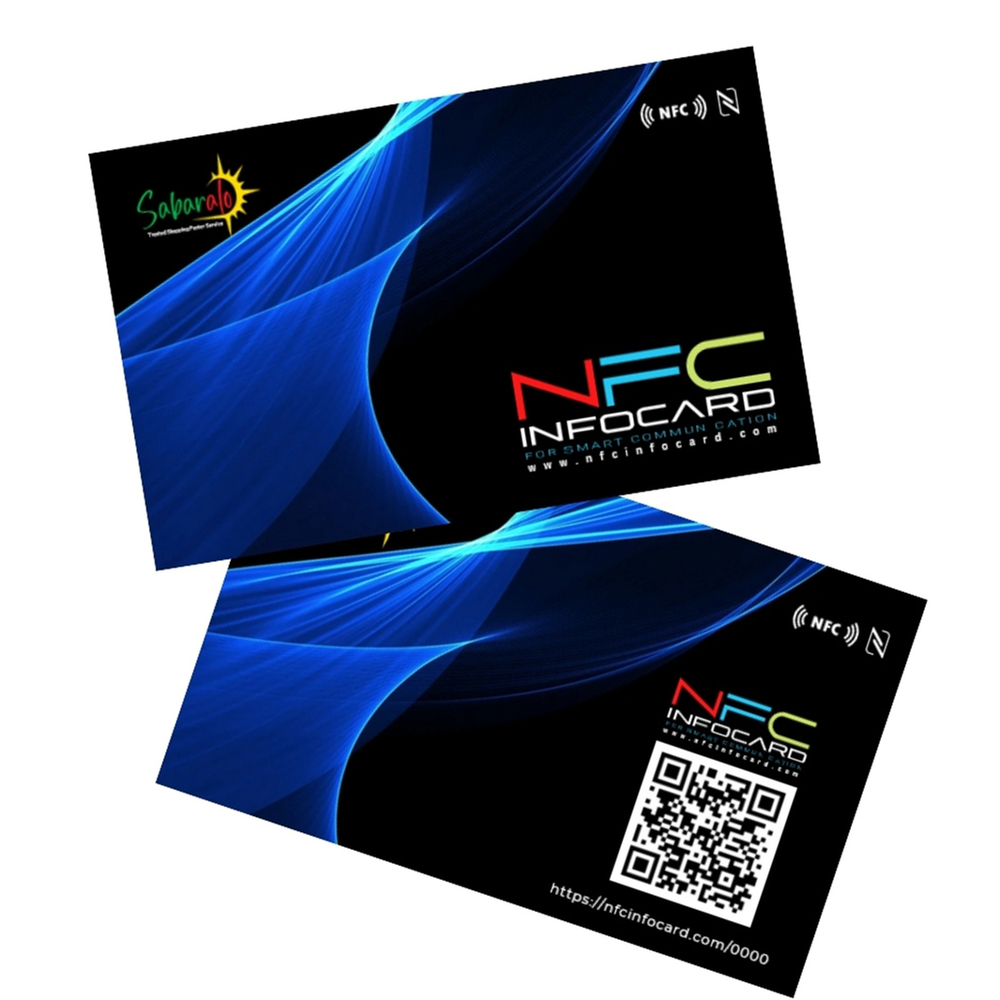 Picture of NFC Info Card Is Business Card, Hospital Coverage, Life Security and Discount Card