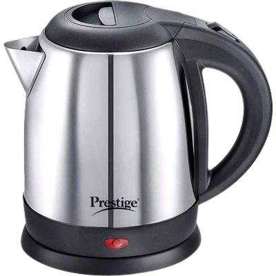 Picture of Prestige Stainless Steel Automatic Electric Kettle Auto Shut-Off and Boil-Dry Protection, Cordless,BPA Free-2 Ltr