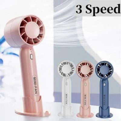 Picture of Mini Handheld Fan Rechargeable electric Fans USB Strong