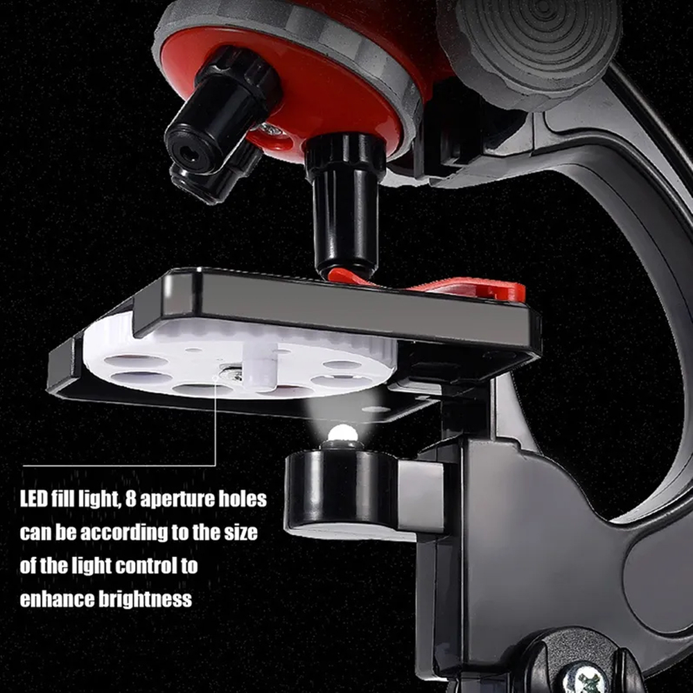 Picture of 1200 Times Microscope Toys Primary School Biological Science Experiment Equipment Kids Educational Toys Microscope Kit