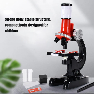 Picture of 1200 Times Microscope Toys Primary School Biological Science Experiment Equipment Kids Educational Toys Microscope Kit