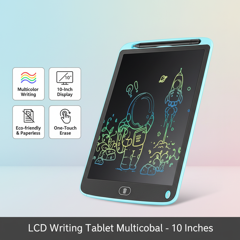 Picture of LCD Writing Tablet Multicolor - 10 Inches