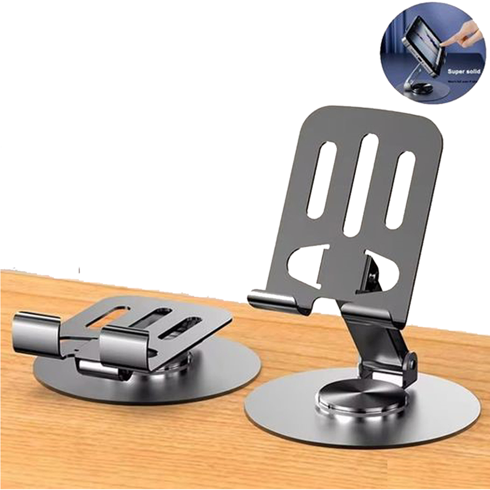 Picture of Full Metal Rotatable Foldable Desktop Stand For Mobile ‍andTablet