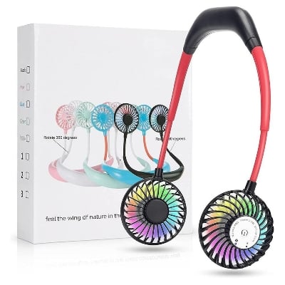 Picture of Portable USB Rechargeable Neck Fan