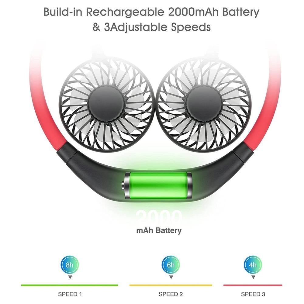 Picture of Portable USB Rechargeable Neck Fan